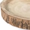 Vintiquewise Wood Tree Bark Indented Display Tray Serving Plate Platter Charger , PK 4 QI003840.4 - alternate 6